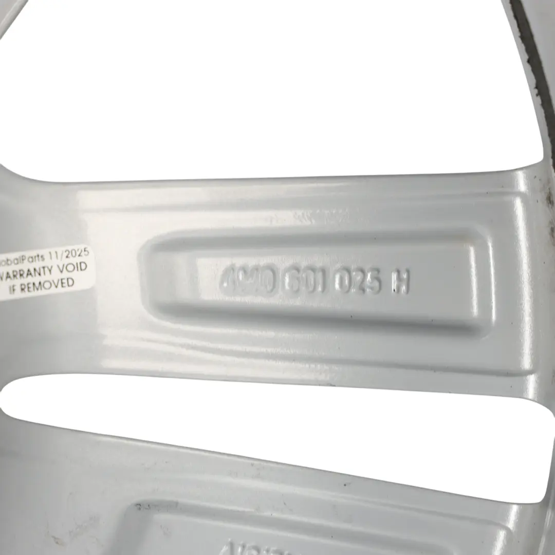 Audi Q7 4M Silver Wheel Alloy Rim 20" 9J ET:33 Double Star Spoke - SKU 4M0601025H-3 - Part number 4M0601025H