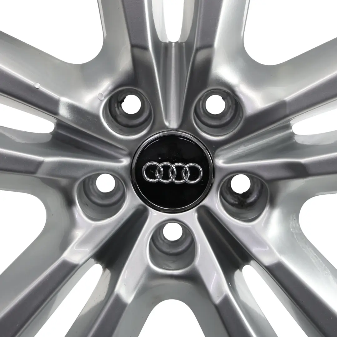 Audi Q7 4M Silver Wheel Alloy Rim 20" 9J ET:33 Double Star Spoke - SKU 4M0601025H-3 - Part number 4M0601025H