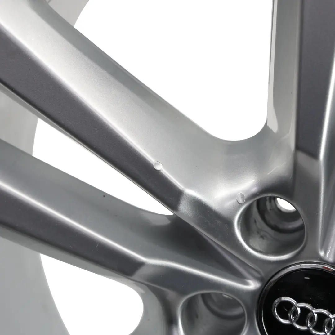 Audi Q7 4M Silver Wheel Alloy Rim 20" 9J ET:33 Double Star Spoke - SKU 4M0601025H-3 - Part number 4M0601025H