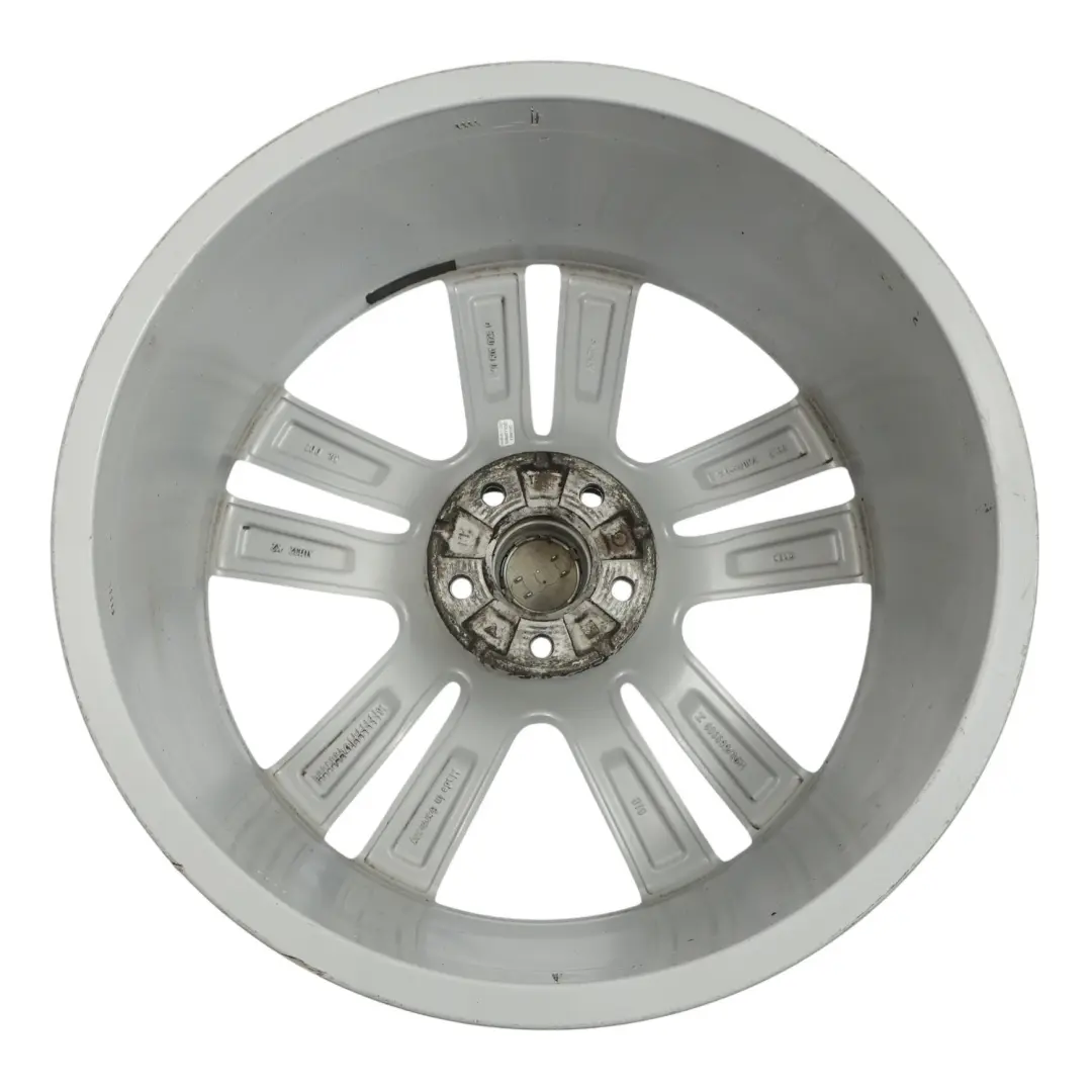 Audi Q7 4M Silver Wheel Alloy Rim 20" 9J ET:33 Double Star Spoke - SKU 4M0601025H-4 - Part number 4M0601025H