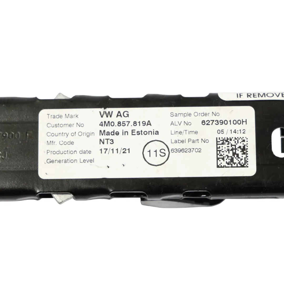 4M Regulador De Altura Cinturón Seguridad Delantero Izquierdo Derecho para Audi Q7 con número de pieza 4M0857819A Audi Q7 4M Regulador De Altura Cinturón Seguridad Delantero Izquierdo Derecho - SKU 4M0857819A - Número de pieza 4M0857819A
