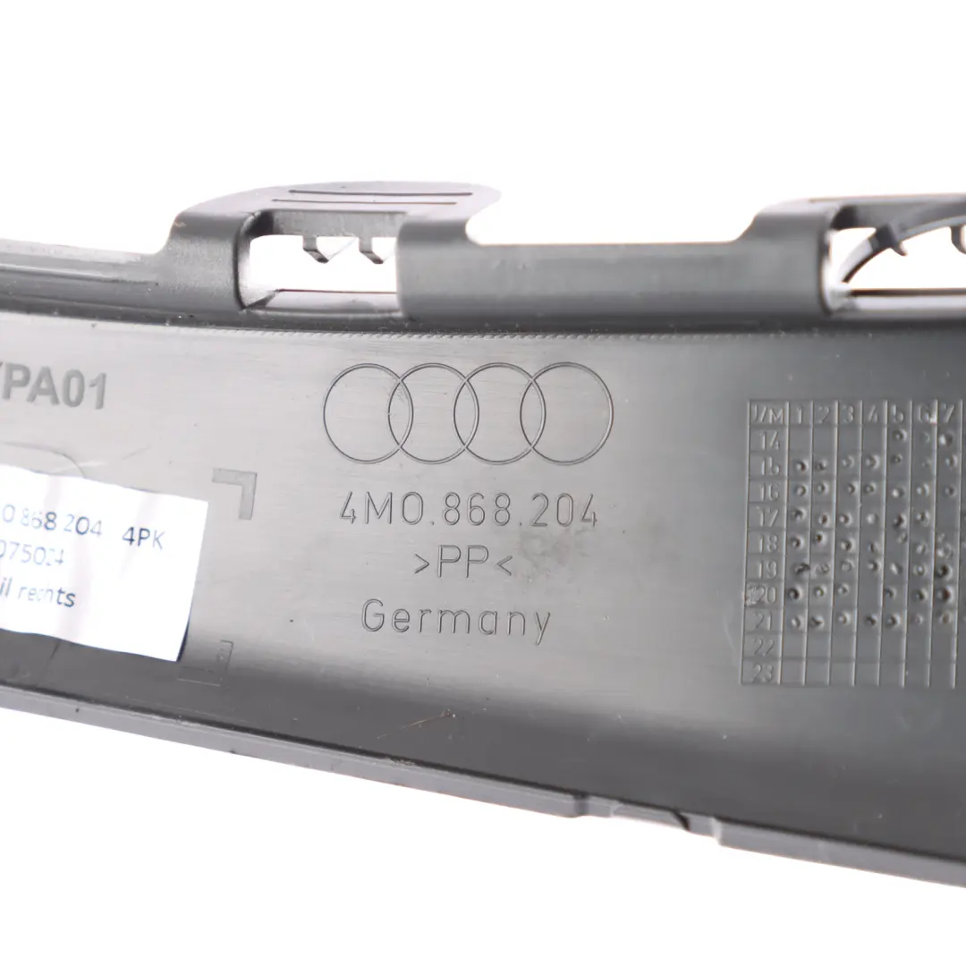 4M Column A Pillar Trim Cover Panel Front Right O/S Black to Audi Q7 with Part number 4M0868204 Audi Q7 4M Column A Pillar Trim Cover Panel Front Right O/S Black - SKU 4M0868204 - Part number 4M0868204