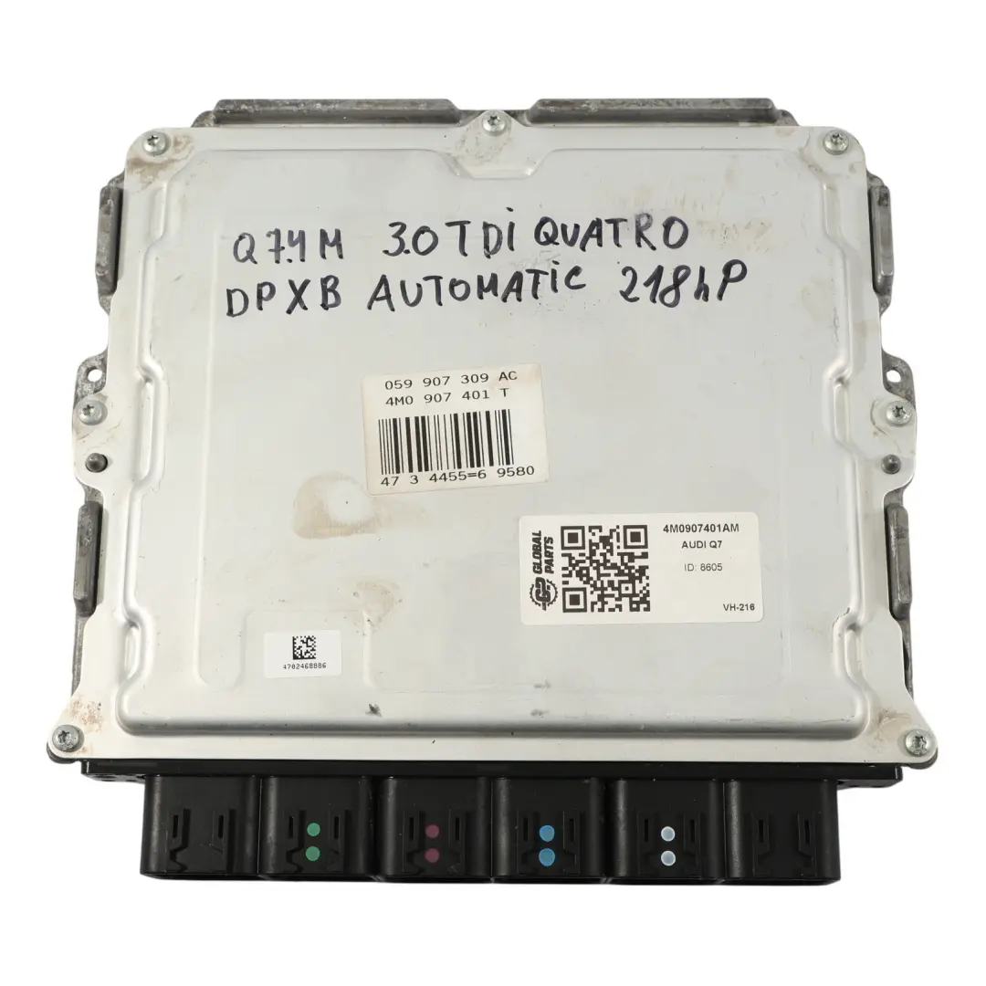4M 3.0TDI DPXB Quattro 218HP Controllo Motore ECU Automatico per Audi Q7 con numero di parte 4M0907401AM Audi Q7 4M 3.0TDI DPXB Quattro 218HP Controllo Motore ECU Automatico - SKU 4M0907401AM - Numero di parte 4M0907401AM