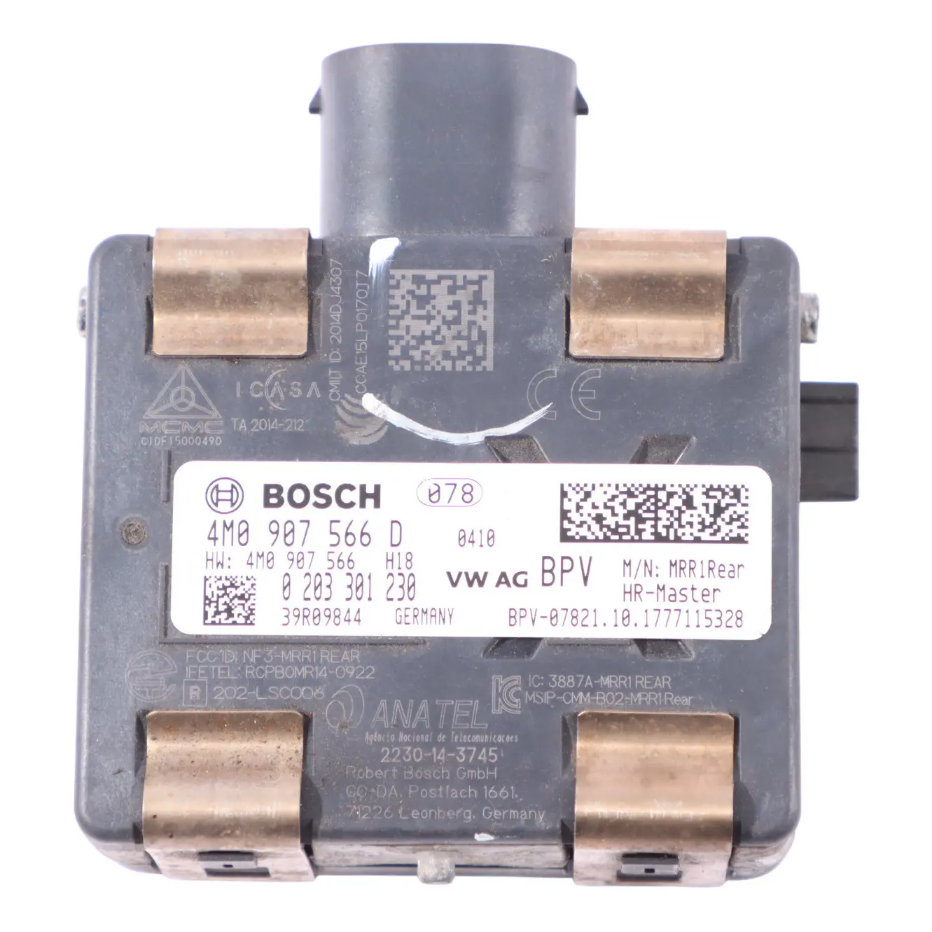 Audi S5 F5 Blind Spot Radar Distance Control Module Right O/S Master 4M0907566D