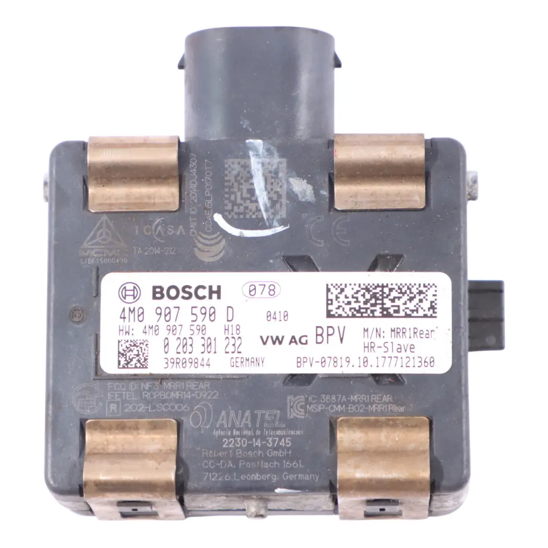 Modulo Controllo Radar Angolo Cieco Lato Sinistro Slave per Audi S5 F5 con numero di parte 4M0907590D Audi S5 F5 Modulo Controllo Radar Angolo Cieco Lato Sinistro Slave - SKU 4M0907590D - Numero di parte 4M0907590D