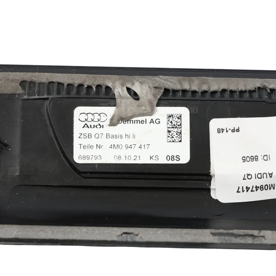 4M Hintere Türschwelle Trittplatte Abdeckung S-Line Links für Audi Q7 mit Teilenummer 4M0947417 Audi Q7 4M Hintere Türschwelle Trittplatte Abdeckung S-Line Links - SKU 4M0947417 - Teilenummer 4M0947417