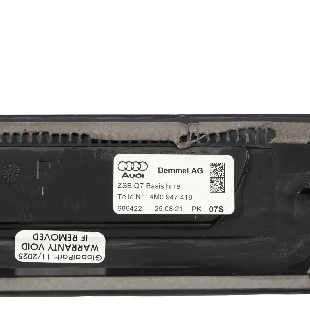 Audi Q7 4M Hintere Türschwelle Schritt Platte Eingang Abdeckung S-Line Rechts - SKU 4M0947418 - Teilenummer 4M0947418