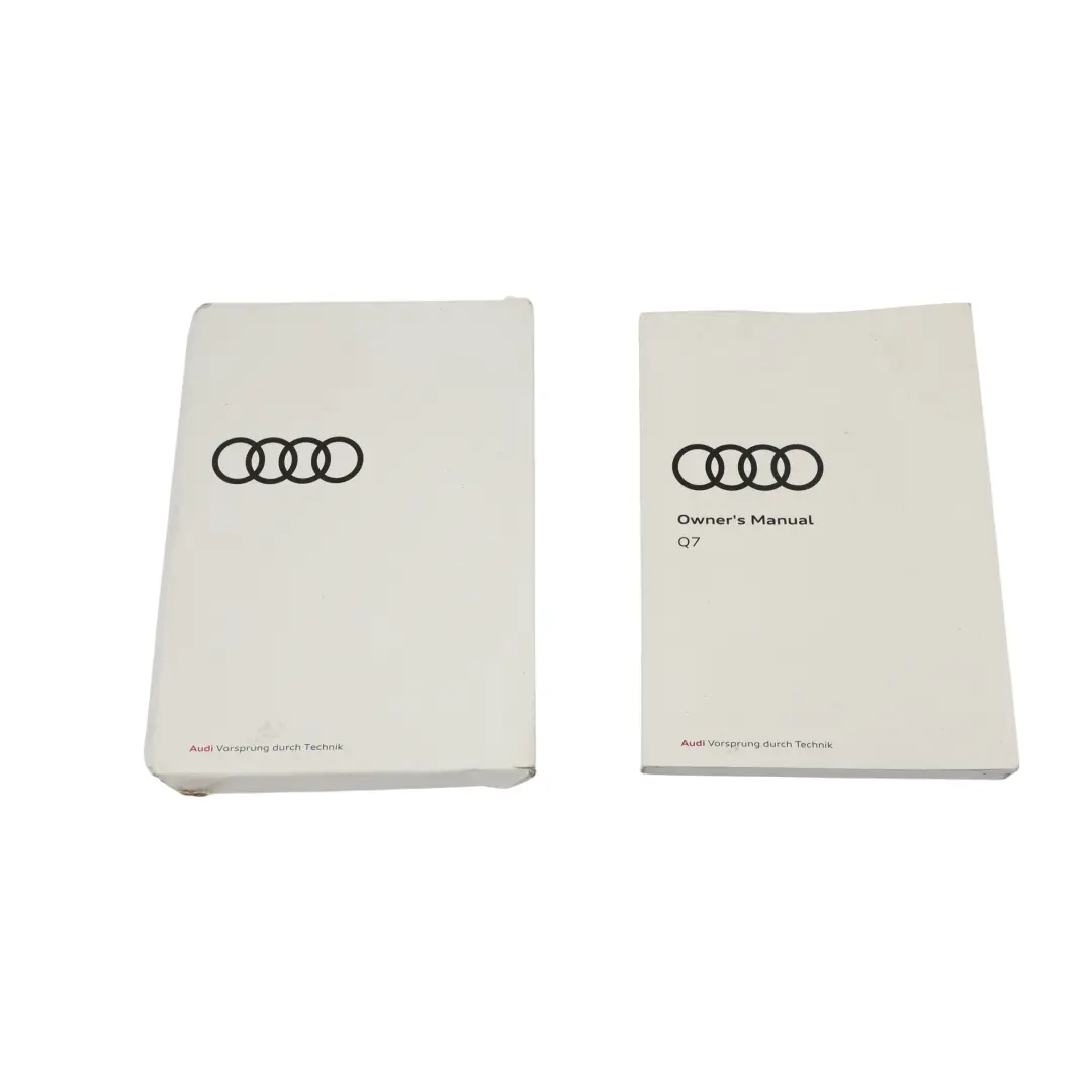 Audi Q7 4M Benutzerhandbuch Handbuch Buch Fall - SKU 4M1012720AE - Teilenummer 4M1012720AE