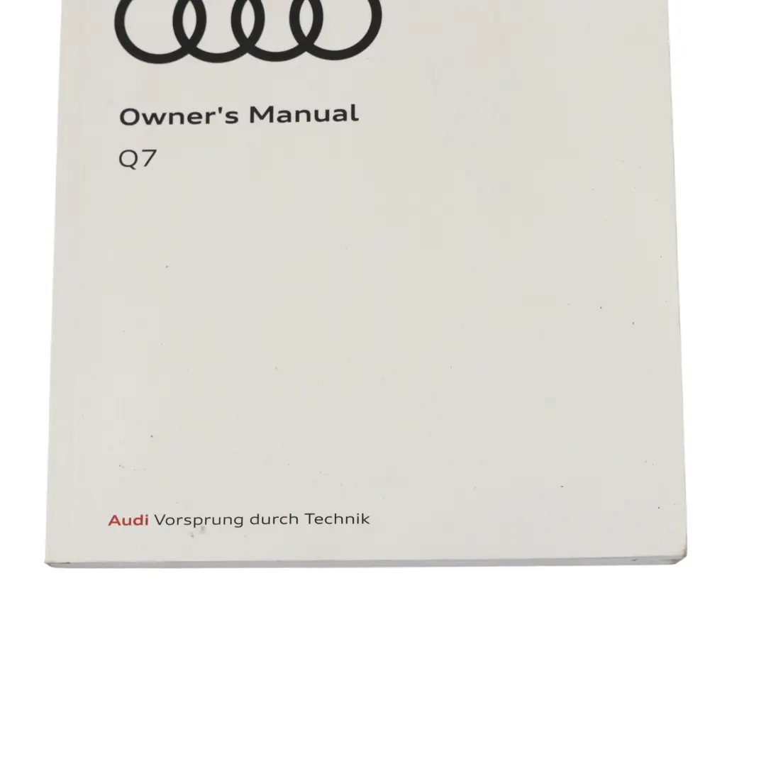 Audi Q7 4M Manuel Du Propriétaire Étui Inclus - SKU 4M1012720AE - Numéro de pièce 4M1012720AE