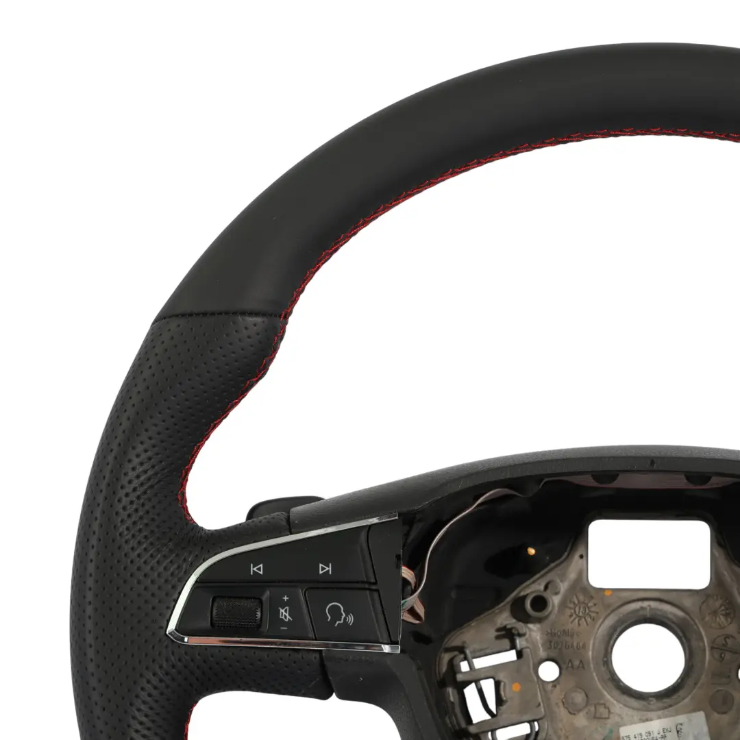 Seat Leon 5F Ibiza Mk5 FR Volant De Direction NEUF En Cuir Fond Plat - SKU 575419091J-1 - Numéro de pièce 575419091J