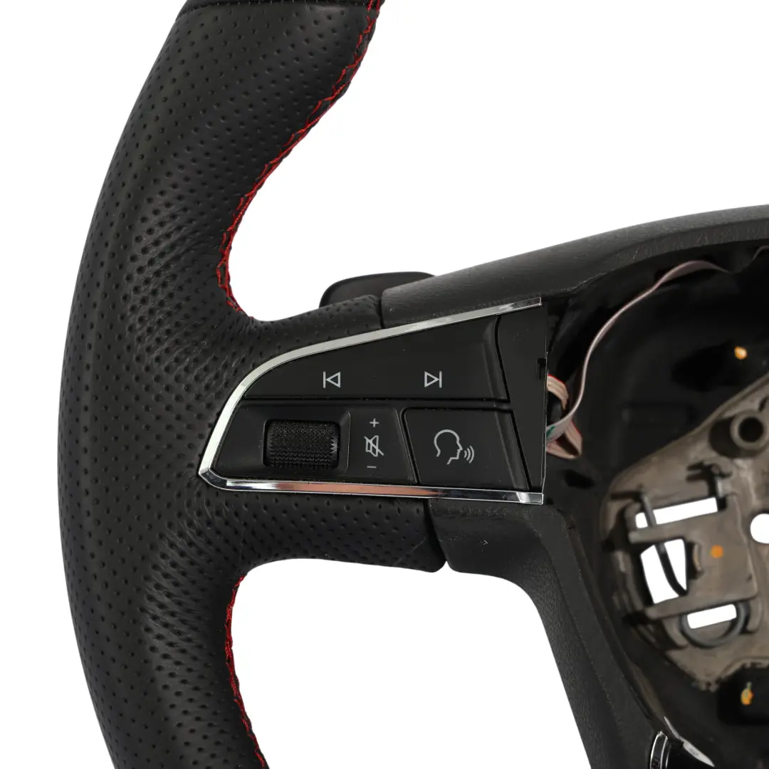 5F Ibiza Mk5 FR Steering Wheel NEW Leather Flat Bottom to Seat Leon with Part number 575419091J Seat Leon 5F Ibiza Mk5 FR Steering Wheel NEW Leather Flat Bottom - SKU 575419091J-1 - Part number 575419091J