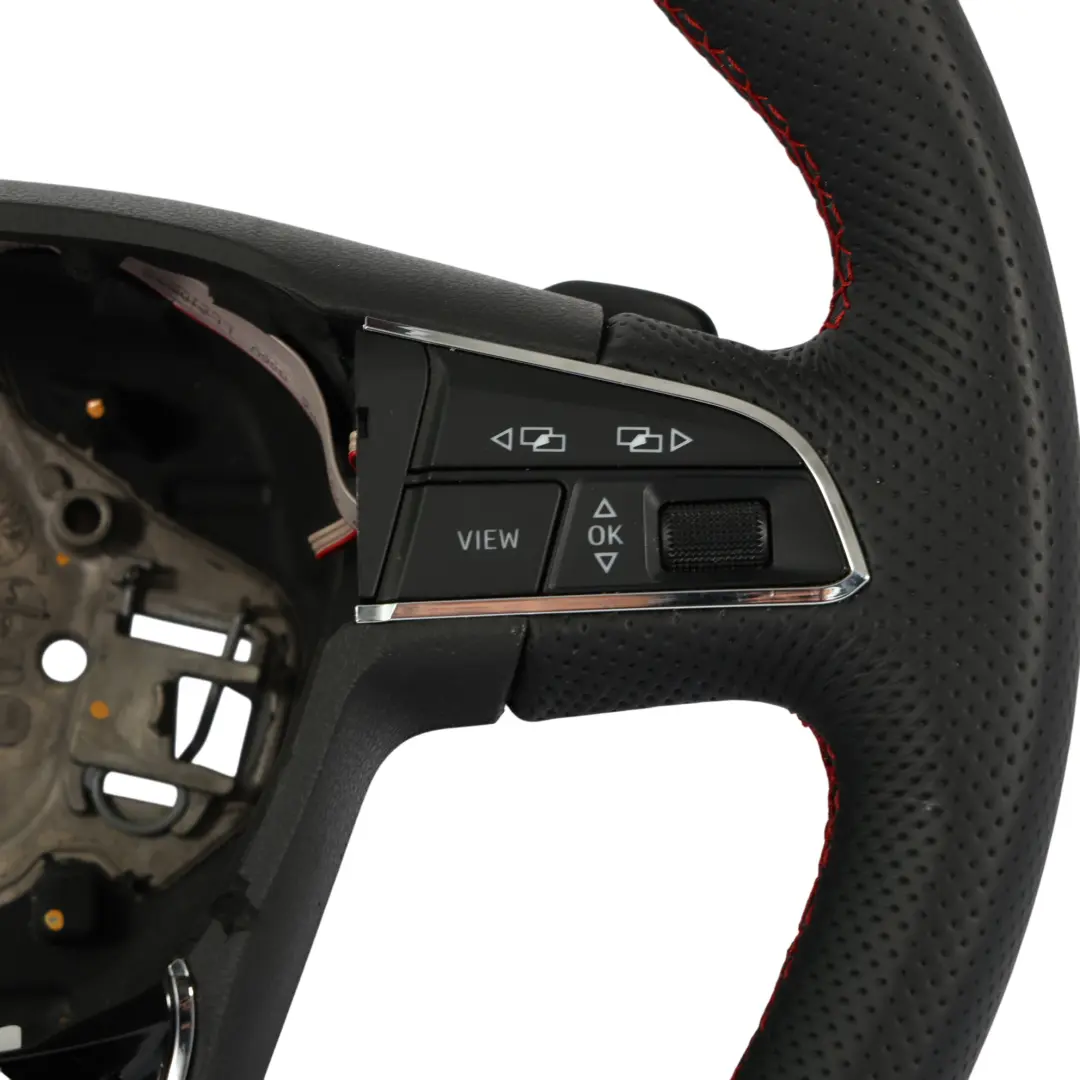 5F Ibiza Mk5 FR Volant De Direction NEUF En Cuir Fond Plat pour Seat Leon à propos du numéro de pièce 575419091J Seat Leon 5F Ibiza Mk5 FR Volant De Direction NEUF En Cuir Fond Plat - SKU 575419091J-1 - Numéro de pièce 575419091J