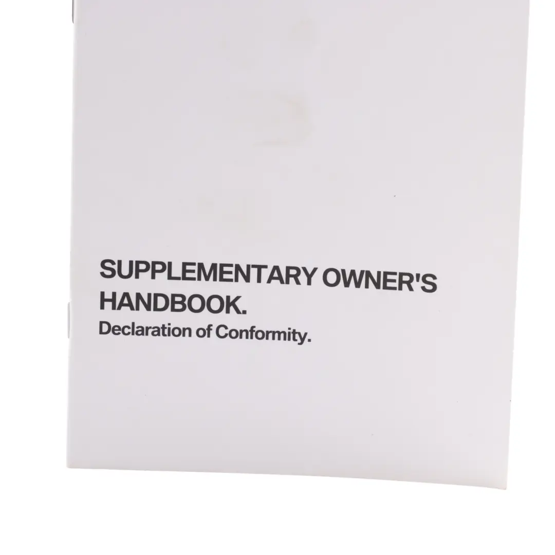 Mini Countryman F60 Hybrid Owner's Handbook Manual Guide Book - SKU 5A0F038 - Part number 5A0F038