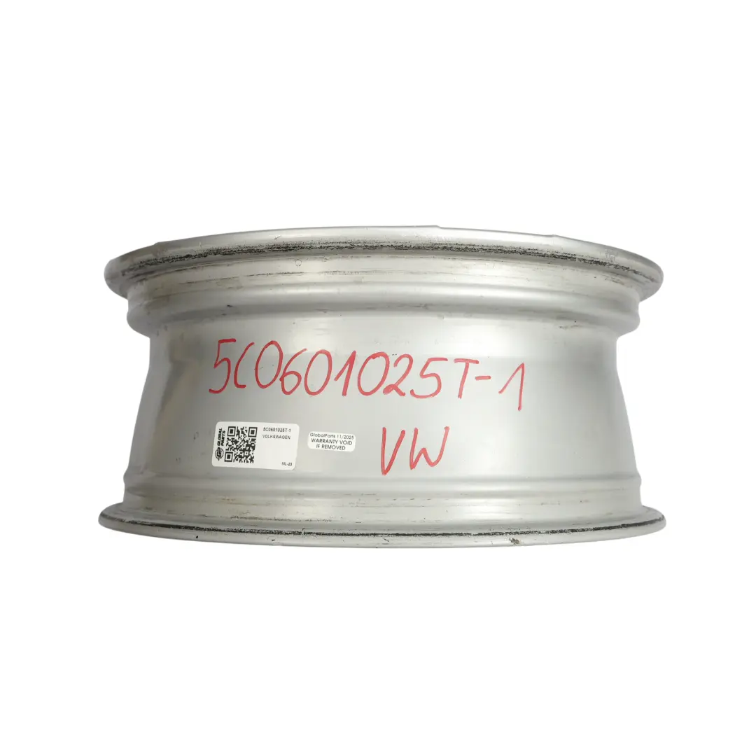 VW Volkswagen New Beetle Wheel Rim Alloy Silver 16" 6,5J ET:44 - SKU 5C0601025T-1 - Part number 5C0601025T