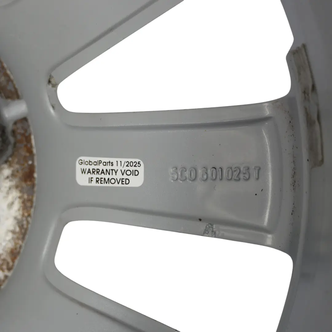 VW Volkswagen New Beetle Wheel Rim Alloy Silver 16" 6,5J ET:44 - SKU 5C0601025T-3 - Part number 5C0601025T