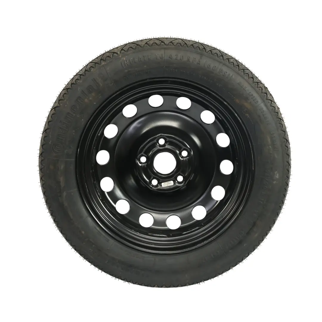 Ruota Scorta Acciaio R16 Pneumatico 125/90 3JX16 per Volkswagen Golf Mk7 con numero di parte 5C0601027C Volkswagen Golf Mk7 Ruota Scorta Acciaio R16 Pneumatico 125/90 3JX16 - SKU 5C0601027C - Numero di parte 5C0601027C