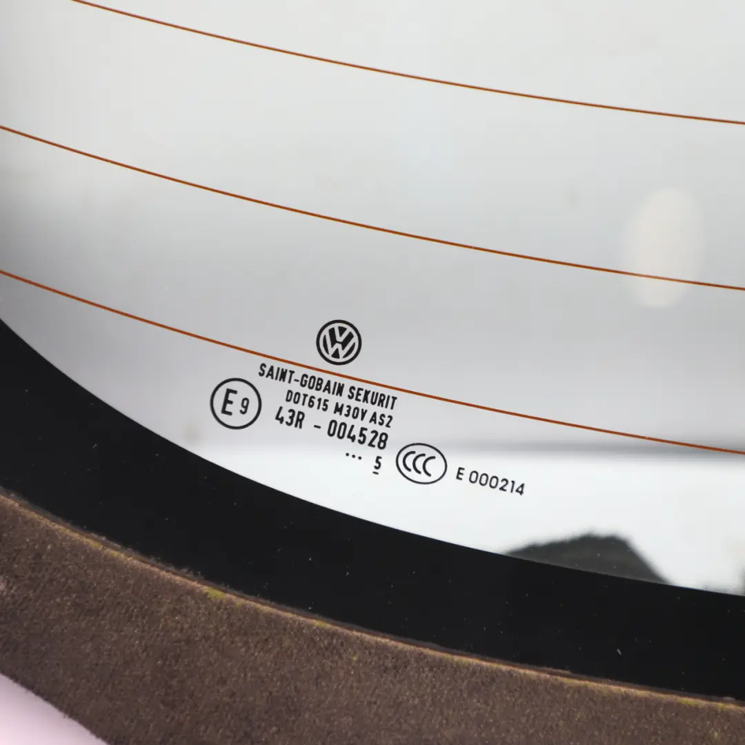 Window Glass Glazing AS2 Black Trim to Volkswagen VW New Beetle Rear with Part number 5C3871036B Volkswagen VW New Beetle Rear Window Glass Glazing AS2 Black Trim - SKU 5C3871036B-1 - Part number 5C3871036B