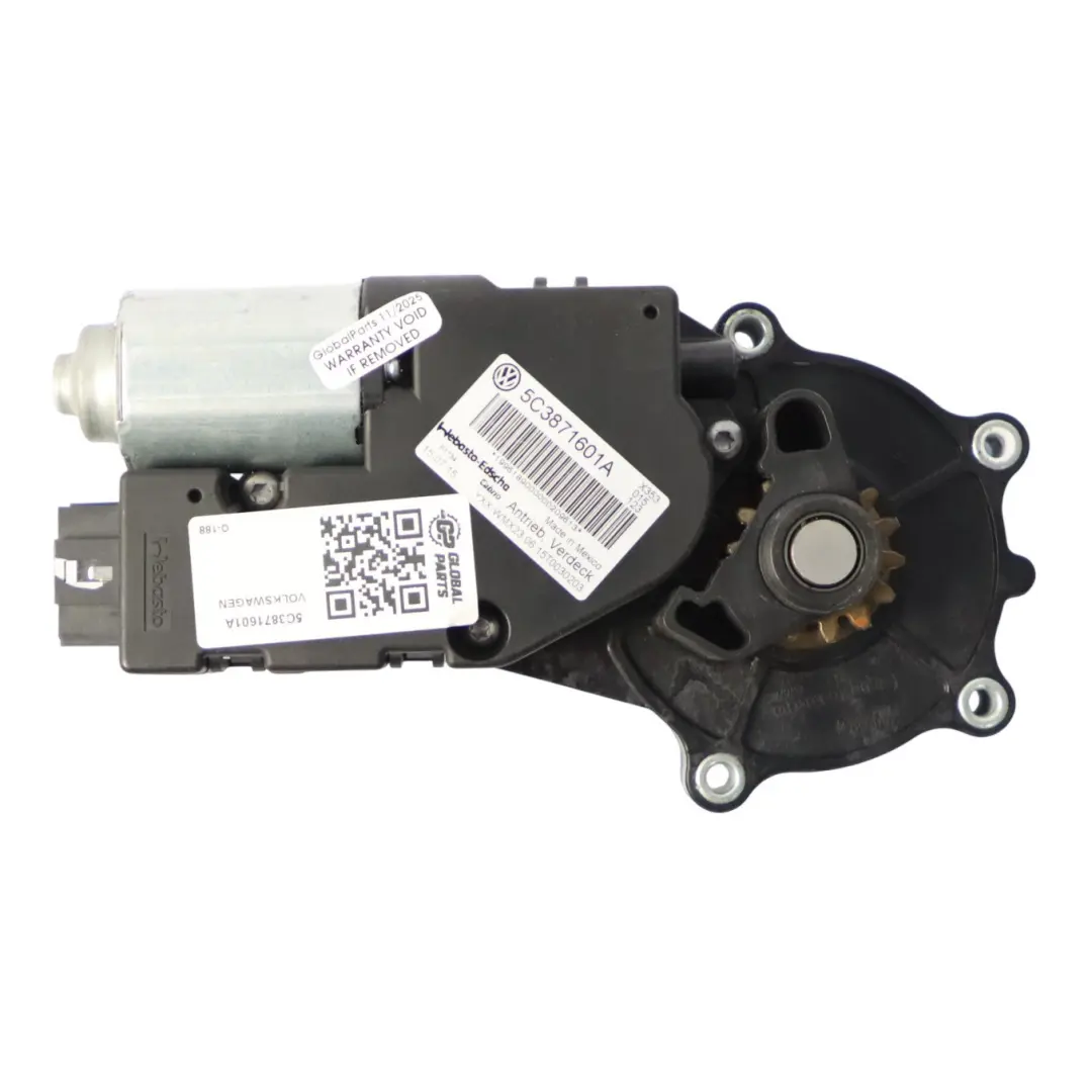 VW New Beetle Siłownik Silniczek Dachu Składanego Webasto - SKU 5C3871601A - Numer Części 5C3871601A