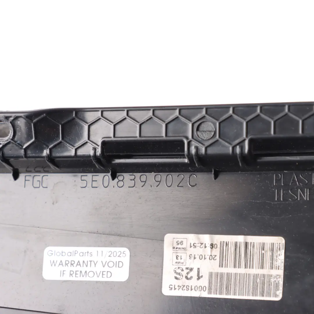 Skoda Octavia 5E Türverkleidung B-Säule Abdeckung Hinten Rechts - SKU 5E0839902C - Teilenummer 5E0839902C