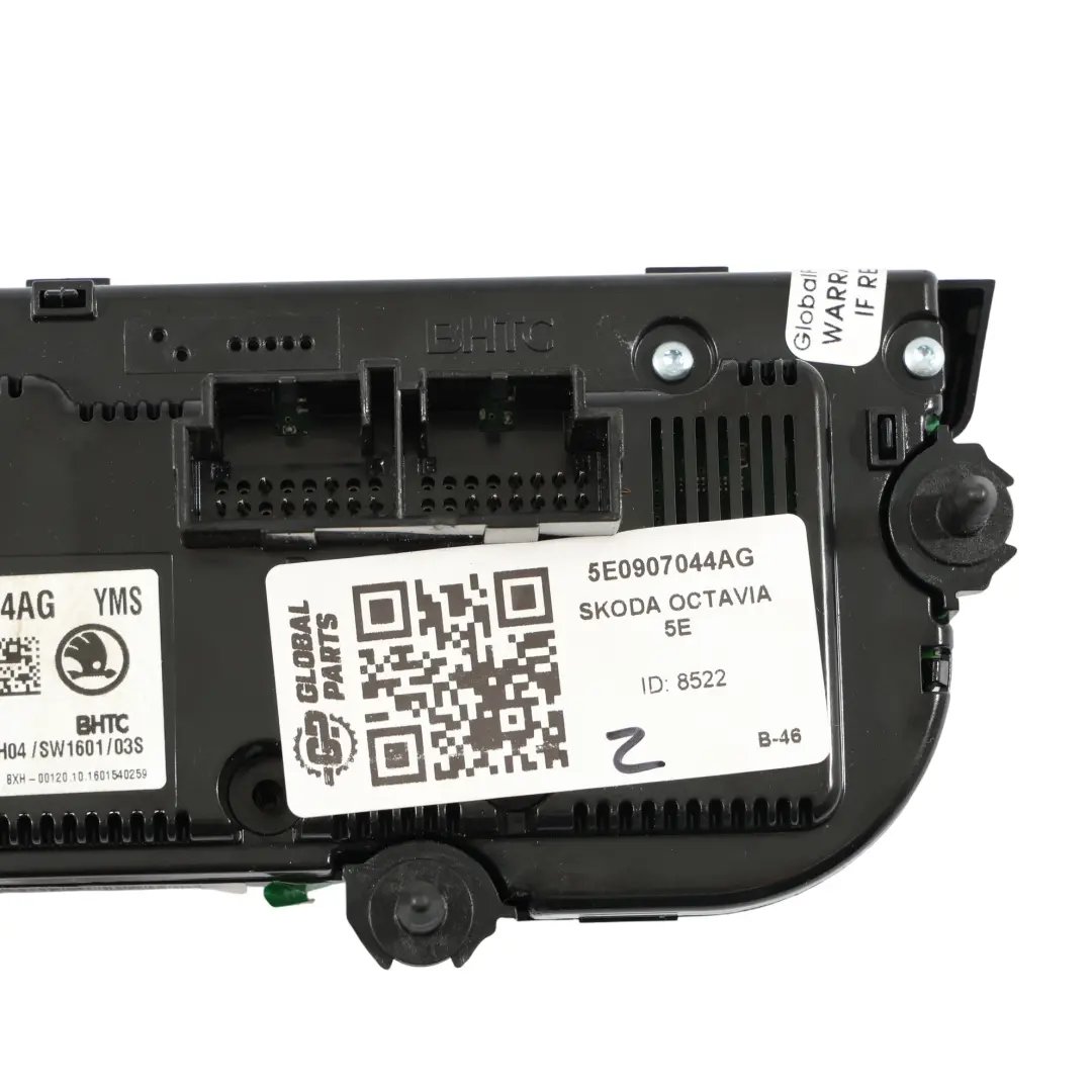 Klimatyzacja Panel Przełączników Klimatyzacji do Skoda Octavia 5E o numerze 5E0907044AG Skoda Octavia 5E Klimatyzacja Panel Przełączników Klimatyzacji - SKU 5E0907044AG - Numer Części 5E0907044AG