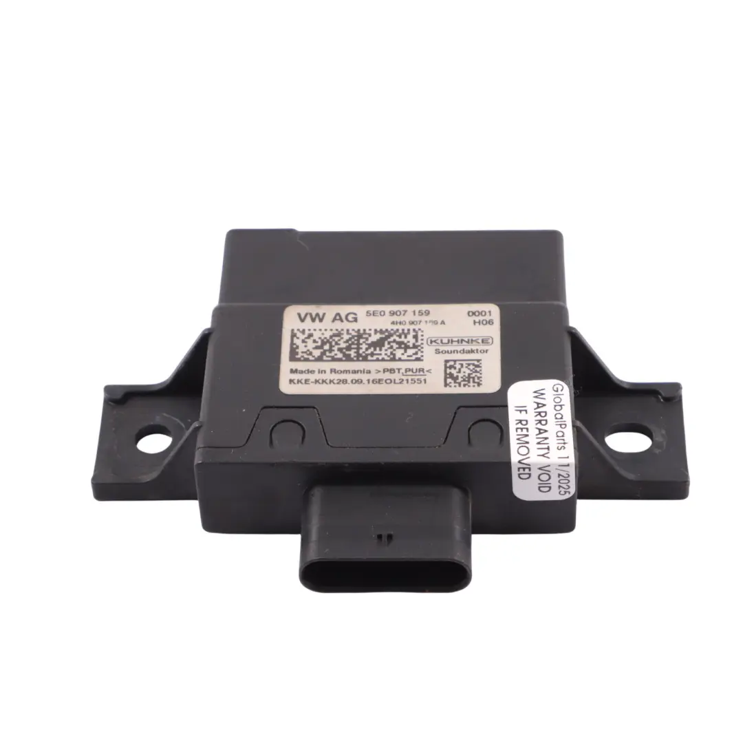 Aufprallgeräusch Steuergerät ECU für Skoda Octavia 5E Audi A8 D4 mit Teilenummer 5E0907159 Skoda Octavia 5E Audi A8 D4 Aufprallgeräusch Steuergerät ECU - SKU 5E0907159 - Teilenummer 5E0907159