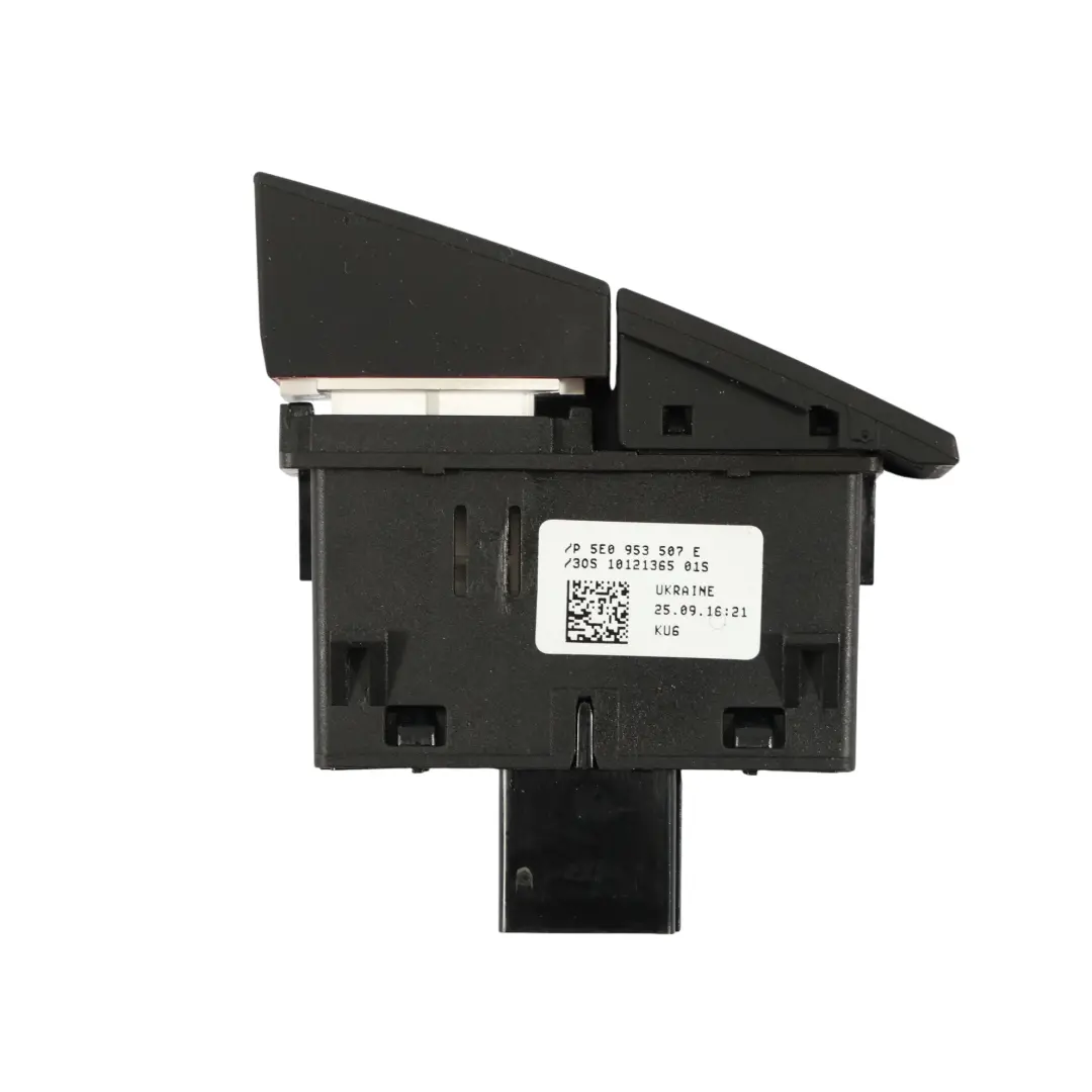 Interruttore Del Pulsante Luce Triangolo Di Pericolo per Skoda Octavia 3 con numero di parte 5E0953507E Skoda Octavia 3 Interruttore Del Pulsante Luce Triangolo Di Pericolo - SKU 5E0953507E - Numero di parte 5E0953507E