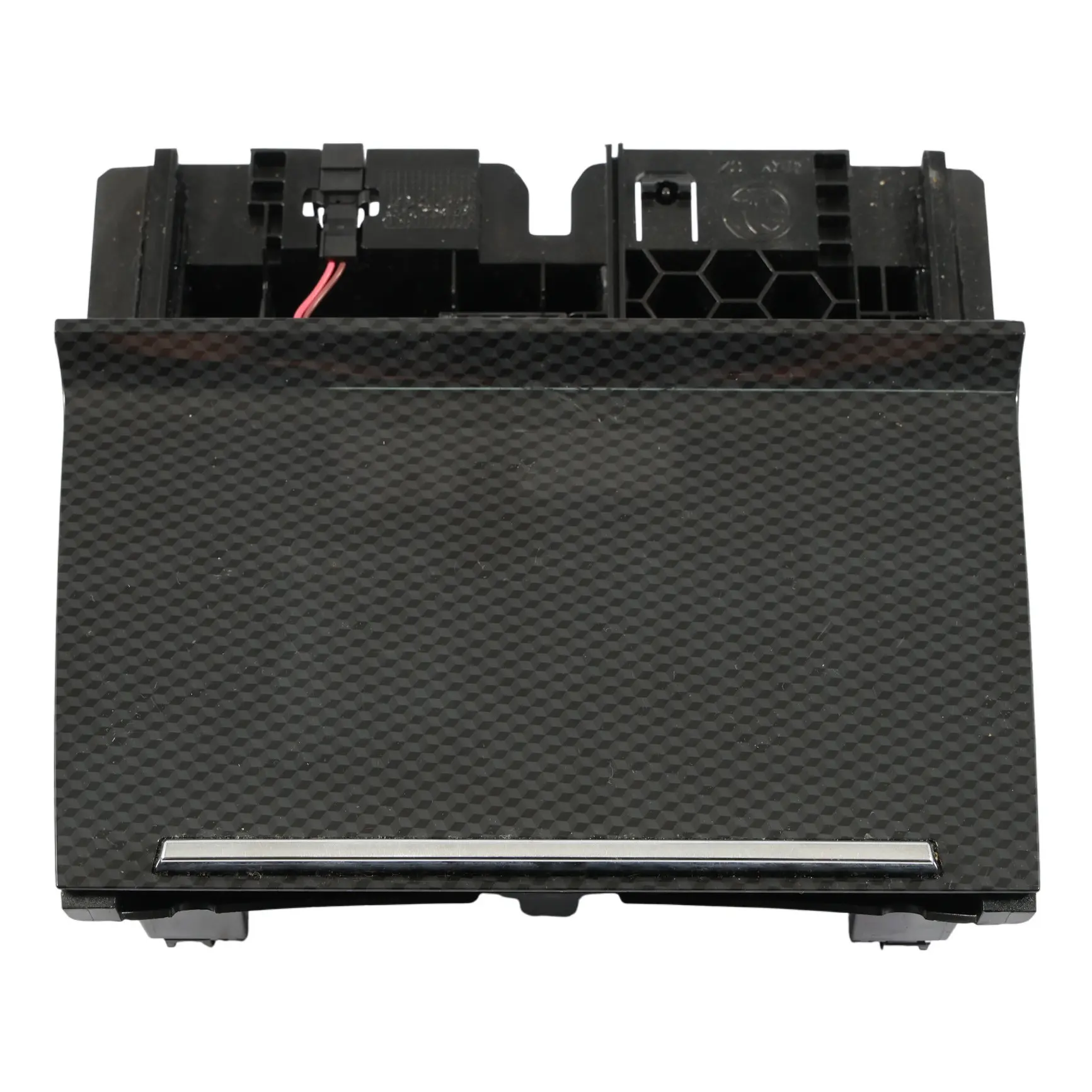 Skoda Octavia 5E Cache Cendrier Garniture Console Centrale Effet Carbone 