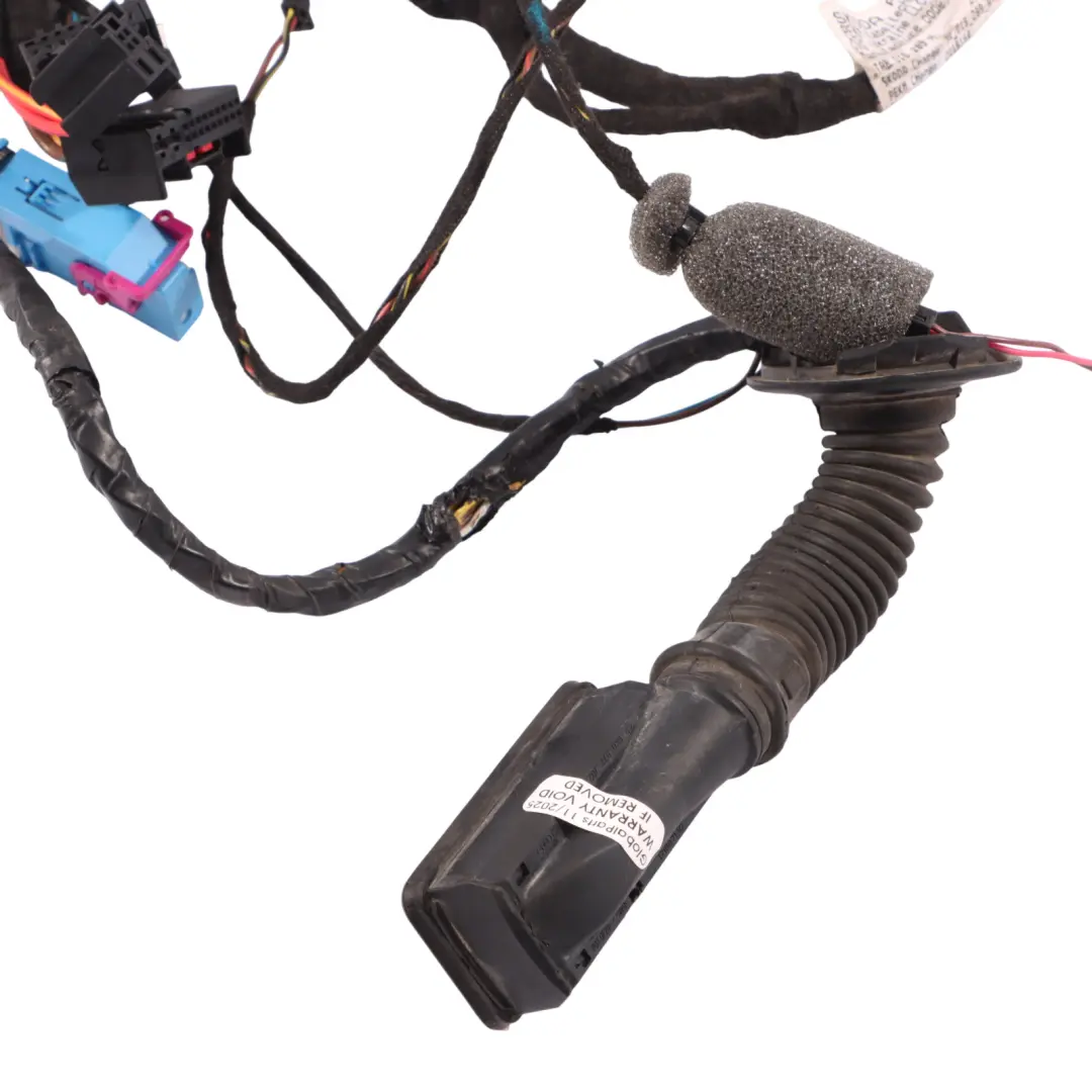 Skoda Octavia 5E Mk3 Door Wiring Harness Loom Front Passenger Side - SKU RHD-5E2971121P - Part number 5E2971121P