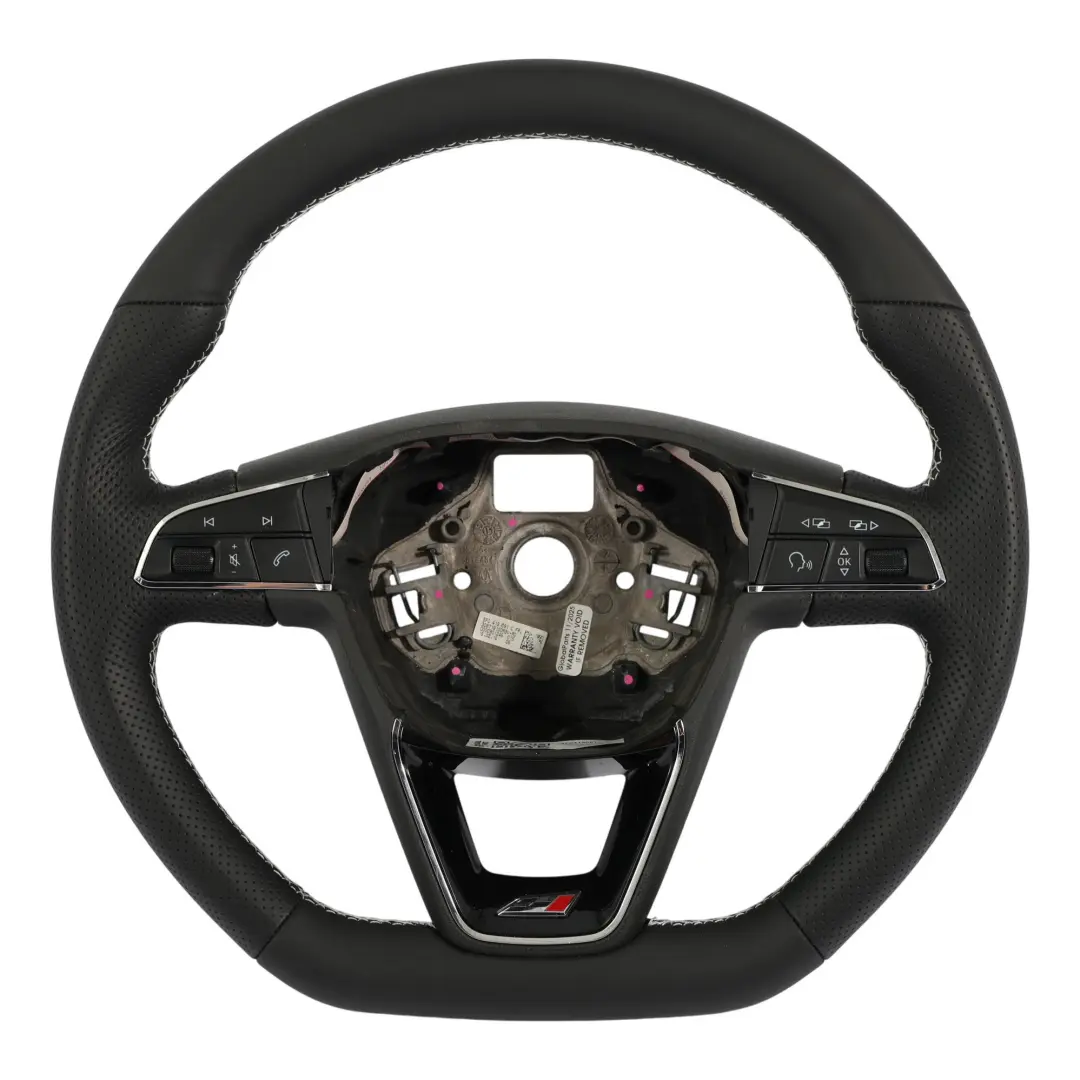 5F Ibiza 6J Kierownica NOWA Czarna Skóra Ścięta do Seat Leon Cupra o numerze 5F0419091C Seat Leon Cupra 5F Ibiza 6J Kierownica NOWA Czarna Skóra Ścięta - SKU 5F0419091C-1 - Numer Części 5F0419091C