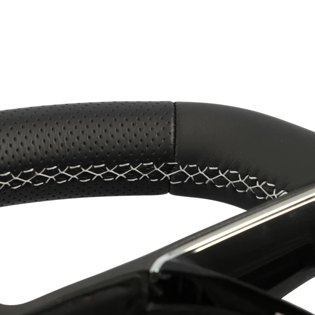 5F Ibiza 6j Steering Wheel NEW Black Leather Flat Bottom to Seat Leon Cupra with Part number 5F0419091C Seat Leon Cupra 5F Ibiza 6j Steering Wheel NEW Black Leather Flat Bottom - SKU 5F0419091C-1 - Part number 5F0419091C