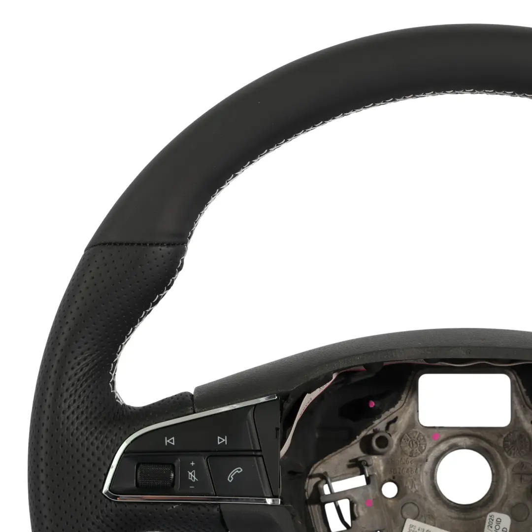 5F Ibiza 6J Lenkrad NEU Schwarzes Leder Flache Unterseite für Seat Leon Cupra mit Teilenummer 5F0419091C Seat Leon Cupra 5F Ibiza 6J Lenkrad NEU Schwarzes Leder Flache Unterseite - SKU 5F0419091C-1 - Teilenummer 5F0419091C
