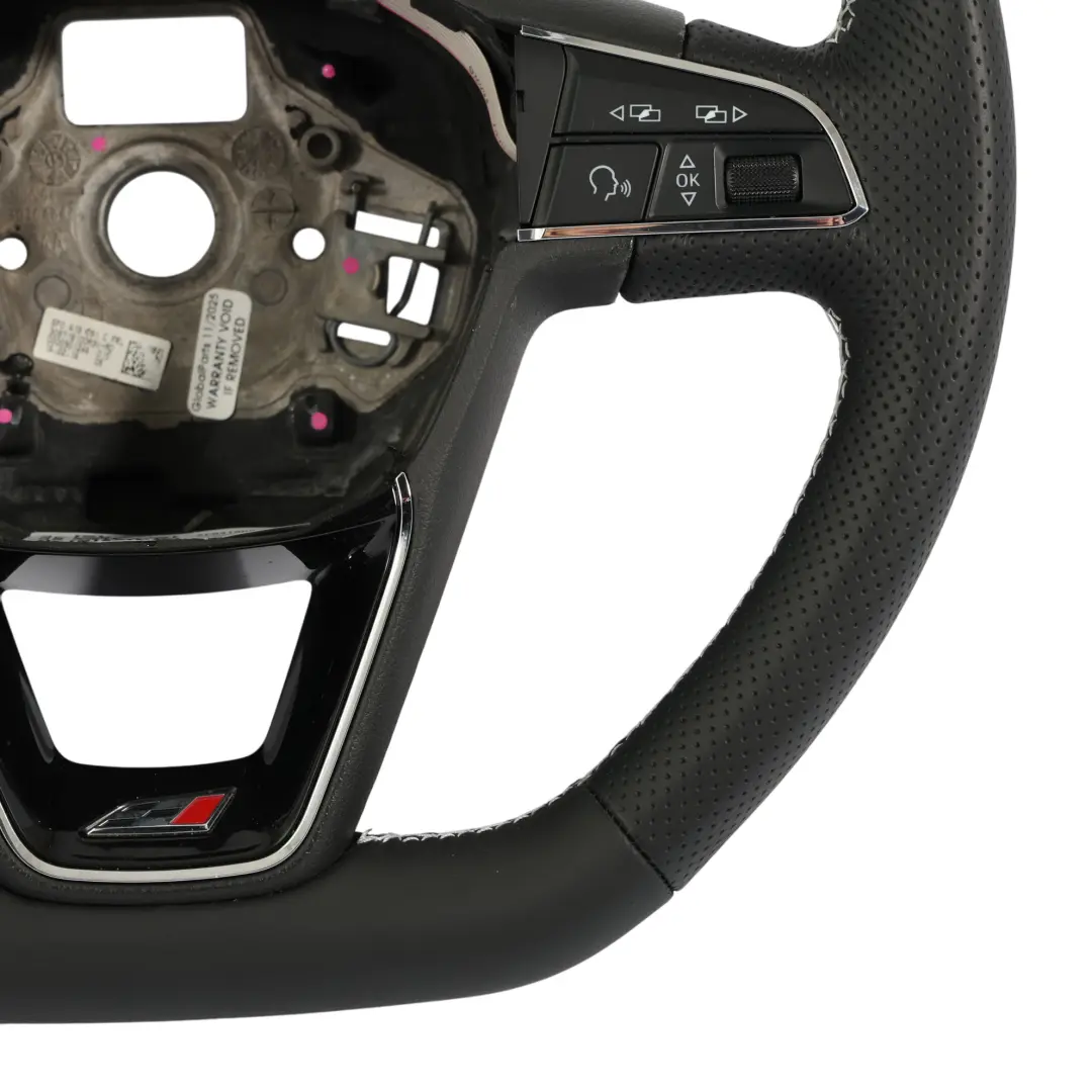 5F Ibiza 6j Steering Wheel NEW Black Leather Flat Bottom to Seat Leon Cupra with Part number 5F0419091C Seat Leon Cupra 5F Ibiza 6j Steering Wheel NEW Black Leather Flat Bottom - SKU 5F0419091C-1 - Part number 5F0419091C