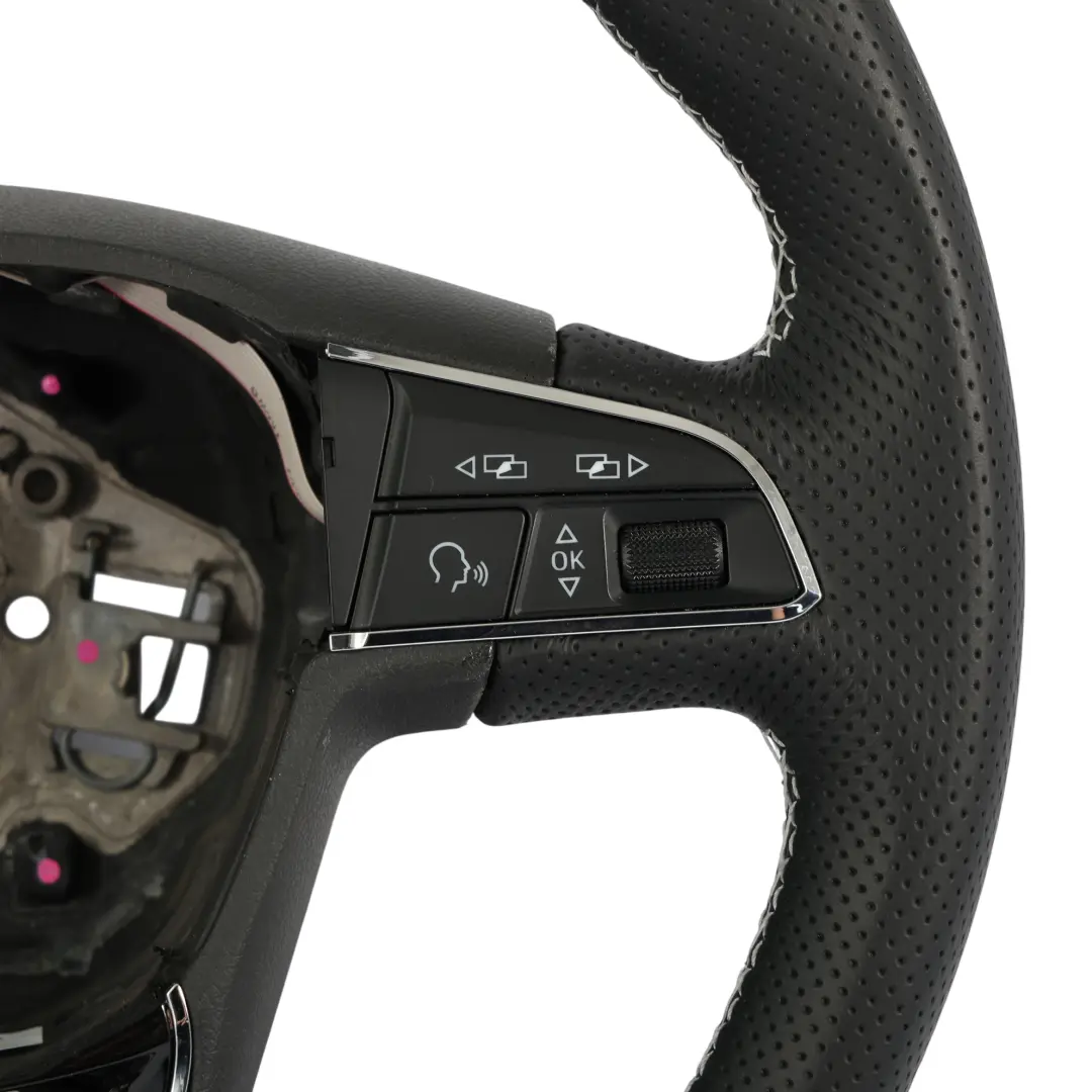 5F Ibiza 6J Volante NUEVO Cuero Negro Fondo Plano para Seat Leon Cupra con número de pieza 5F0419091C Seat Leon Cupra 5F Ibiza 6J Volante NUEVO Cuero Negro Fondo Plano - SKU 5F0419091C-1 - Número de pieza 5F0419091C