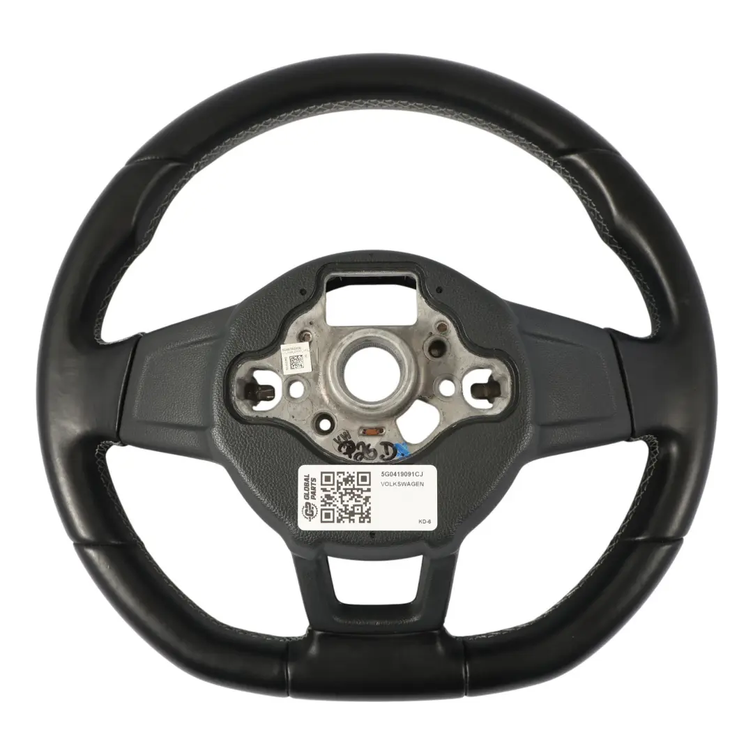 Lenkrad Schwarz Leder Multifunktion für Volkswagen Golf R Mk7 mit Teilenummer 5G0419091CJ Volkswagen Golf R Mk7 Lenkrad Schwarz Leder Multifunktion - SKU 5G0419091CJ - Teilenummer 5G0419091CJ