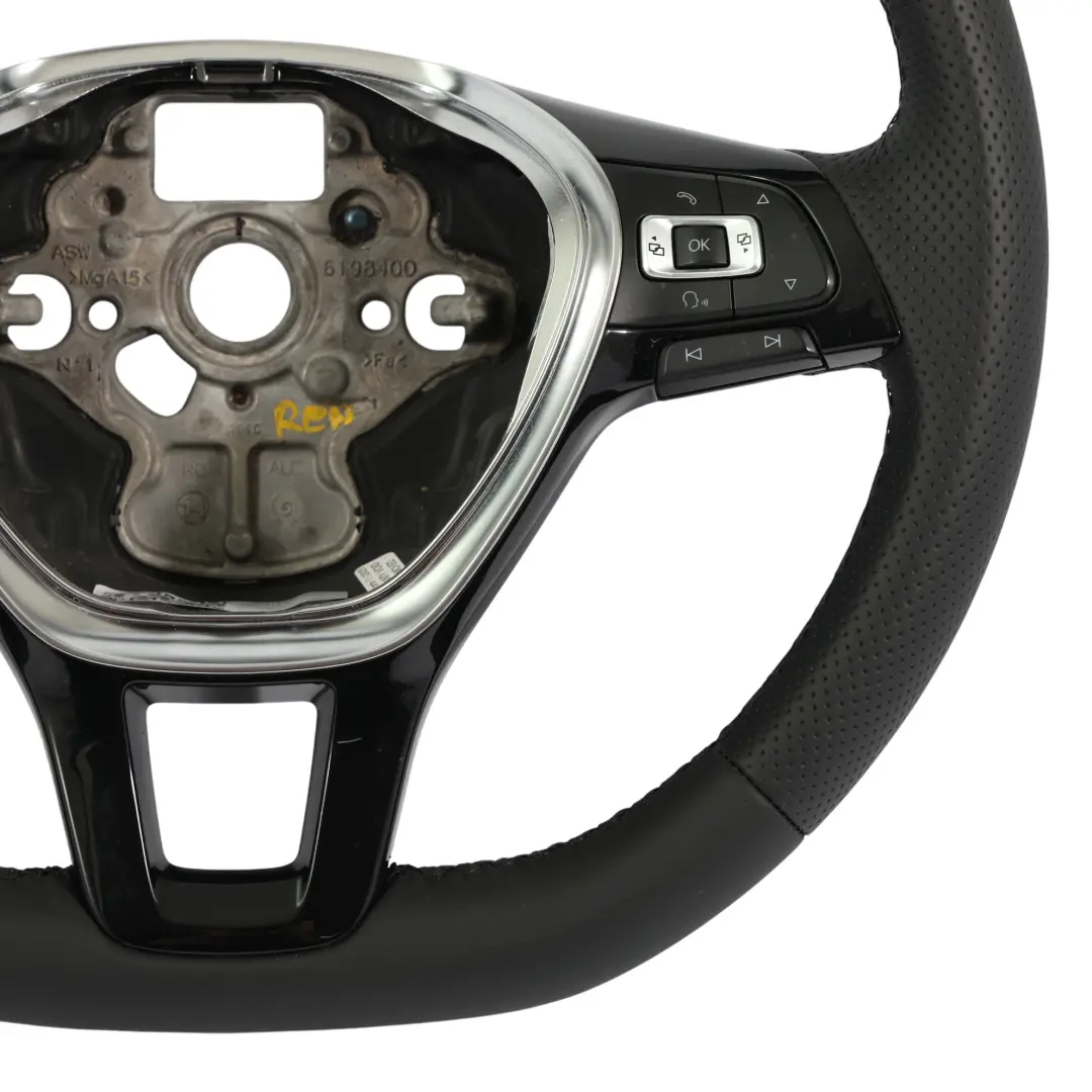 Volkswagen Golf Mk7 Volante NUOVO In Pelle Nera Multifunzione - SKU 5G0419091DJ-1 - Numero di parte 5G0419091DJ