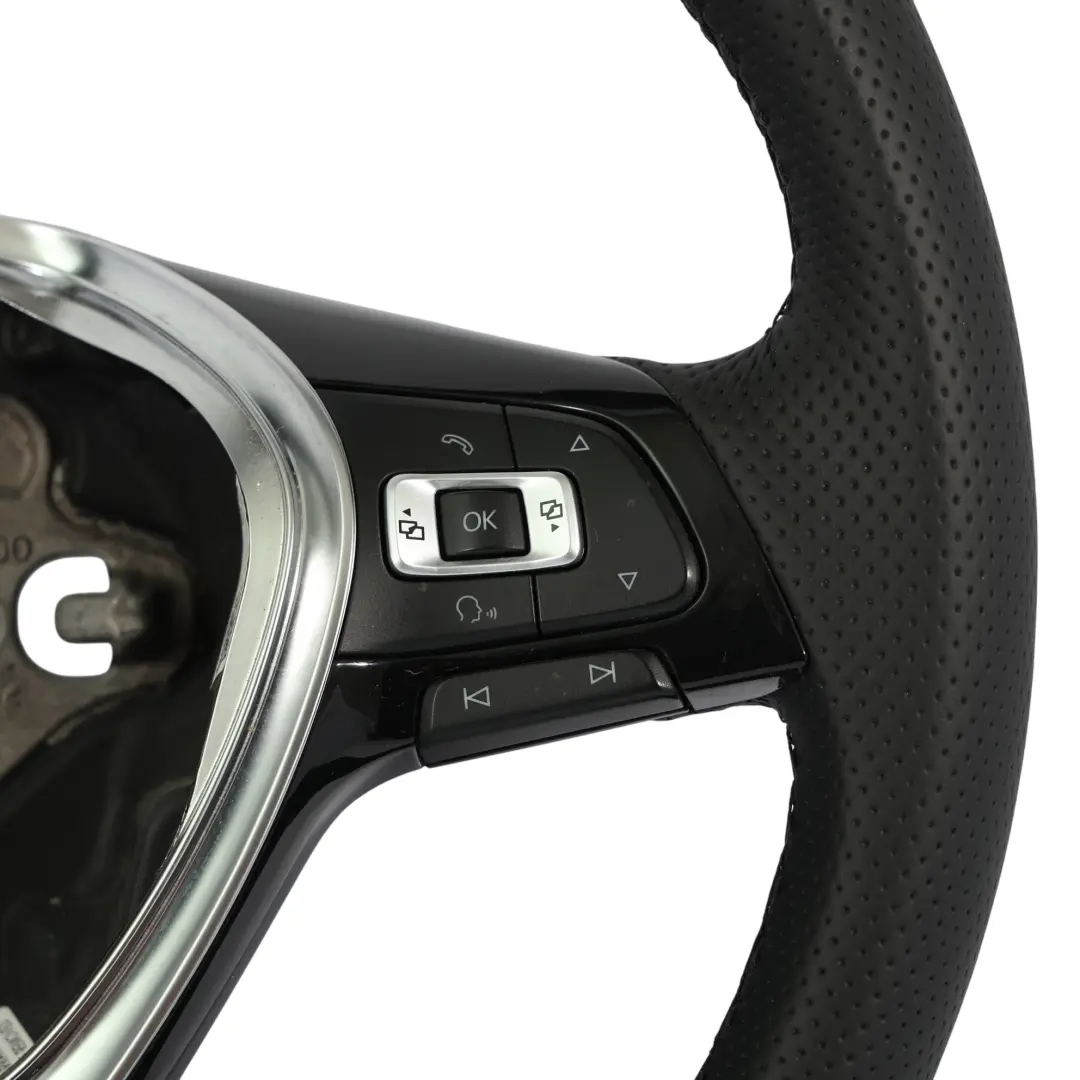 Volkswagen Golf Mk7 Volante NUOVO In Pelle Nera Multifunzione - SKU 5G0419091DJ-1 - Numero di parte 5G0419091DJ