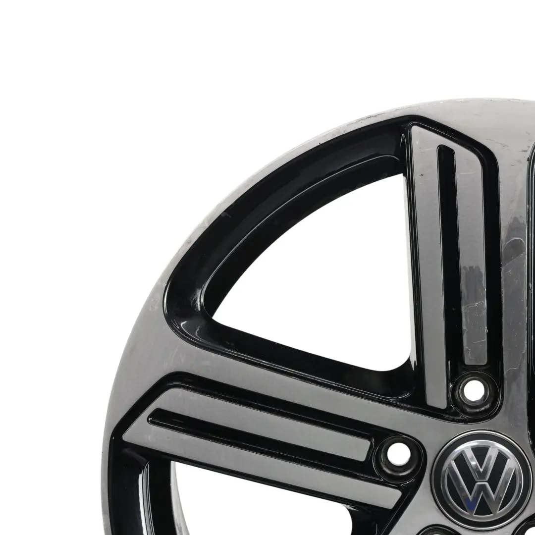 Volkswagen Golf Mk7 VII Leicht Metall Felge Schwarz 18" 8,5J ET:49 - SKU 5G0601025AG-2 - Teilenummer 5G0601025AG