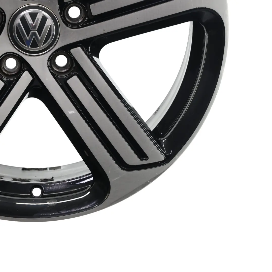 Leicht Metall Felge Schwarz 18" 8,5J ET:49 für Volkswagen Golf Mk7 VII mit Teilenummer 5G0601025AG Volkswagen Golf Mk7 VII Leicht Metall Felge Schwarz 18" 8,5J ET:49 - SKU 5G0601025AG-2 - Teilenummer 5G0601025AG
