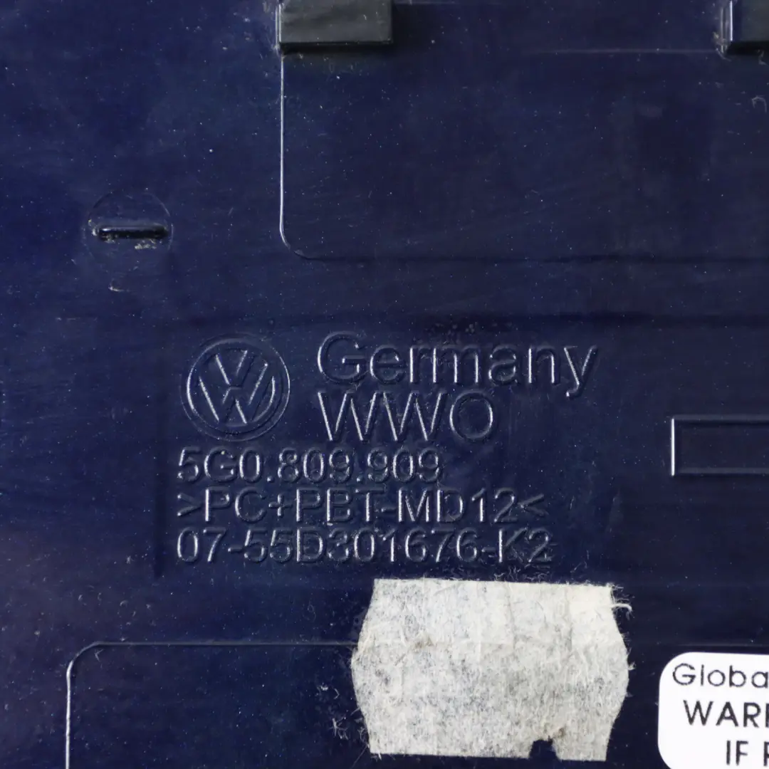 VW Golf Mk7 Tappo Coperchio Sportello Carburante Atlantic Blue - C9B - SKU 5G0809909-ATLB - Numero di parte 5G0809909