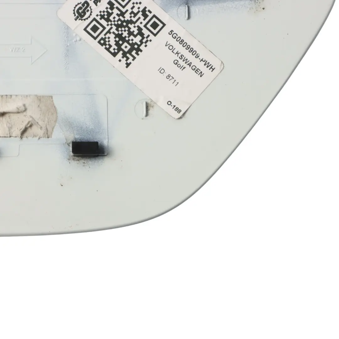 Volkswagen VW Golf 7 Klapka Pokrywa Wlewu Paliwa Pure White - C9A - SKU 5G0809909-PWH - Numer Części 5G0809909