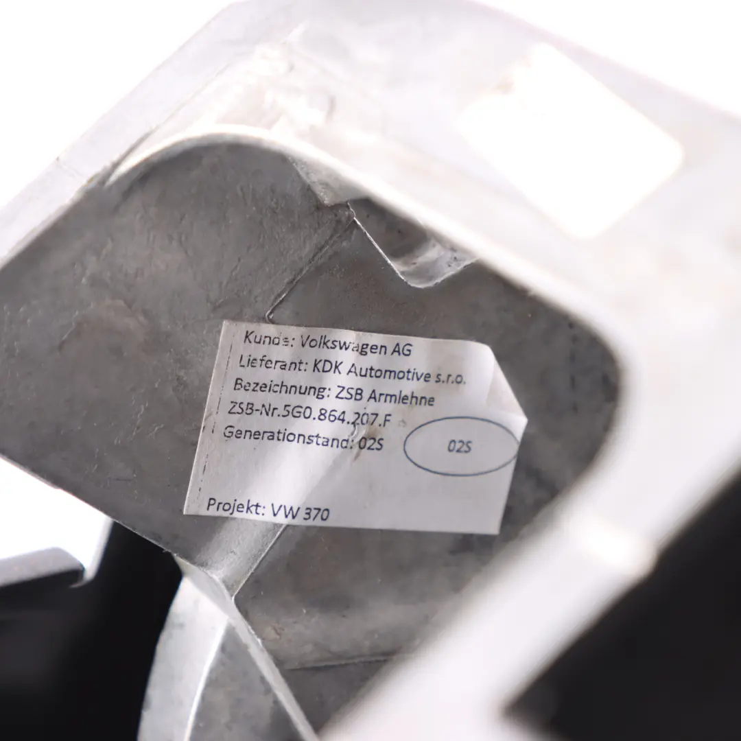 Centre Console Armrest Cloth Fabric Black to Volkswagen VW Golf Mk7 with Part number 5G0864207F Volkswagen VW Golf Mk7 Centre Console Armrest Cloth Fabric Black - SKU 5G0864207F-2 - Part number 5G0864207F