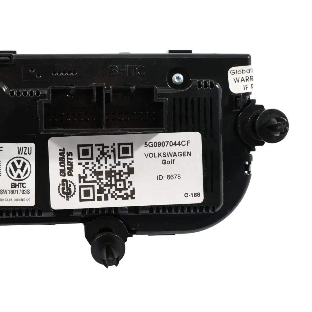 Volkswagen VW Golf Mk7 Air Conditioning Control Panel Switch Unit - SKU 5G0907044CF - Part number 5G0907044CF