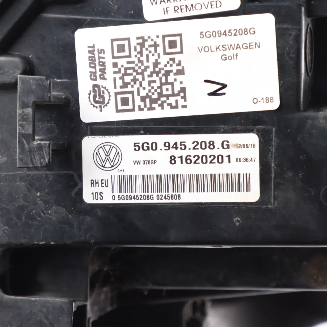 Volkswagen Golf VII Rear Tail Light Tailgate Lamp LED Right O/S Outer - SKU 5G0945208G - Part number 5G0945208G