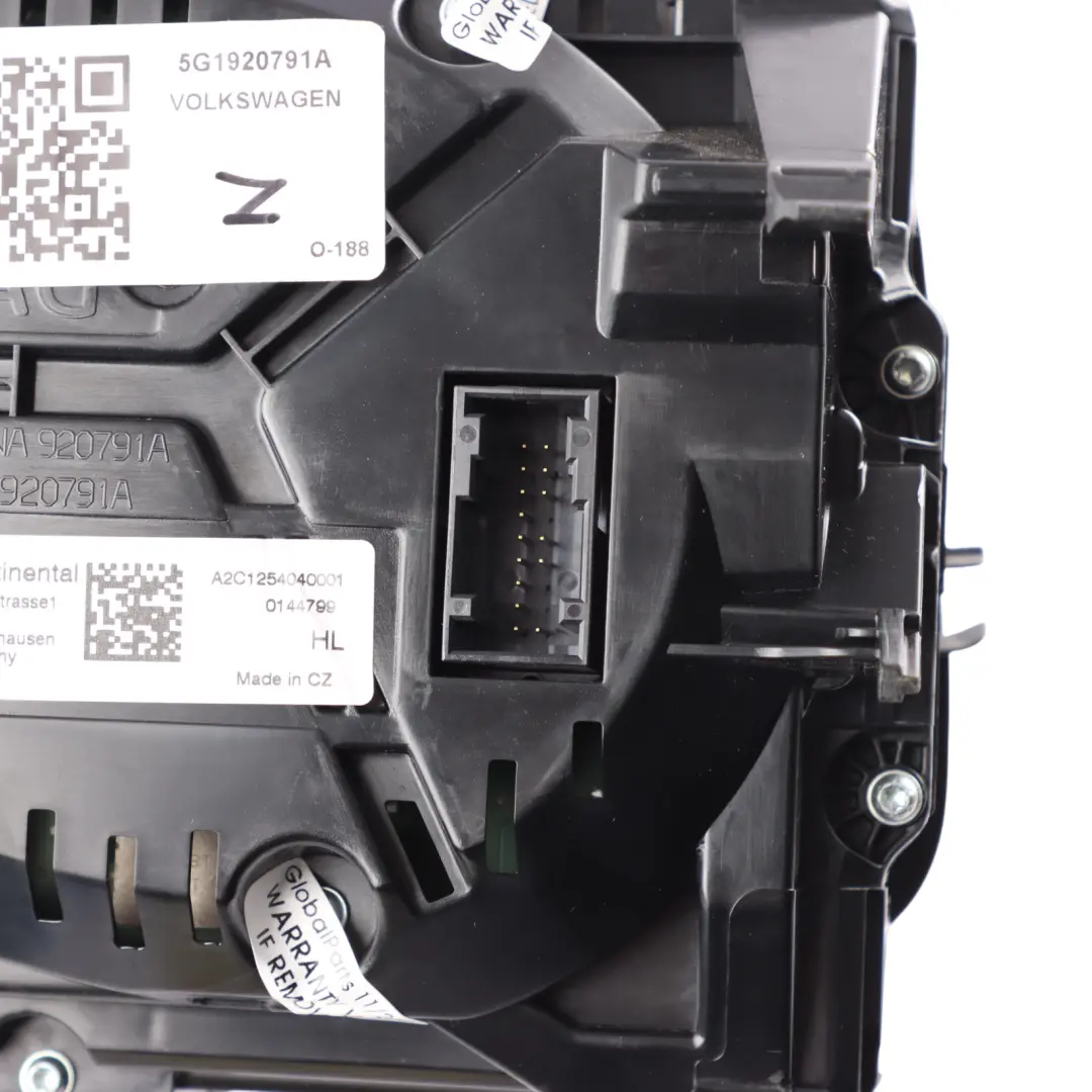 Volkswagen Golf VII Instrument Cluster Display Screen Speedometer - SKU 5G1920791A - Part number 5G1920791A