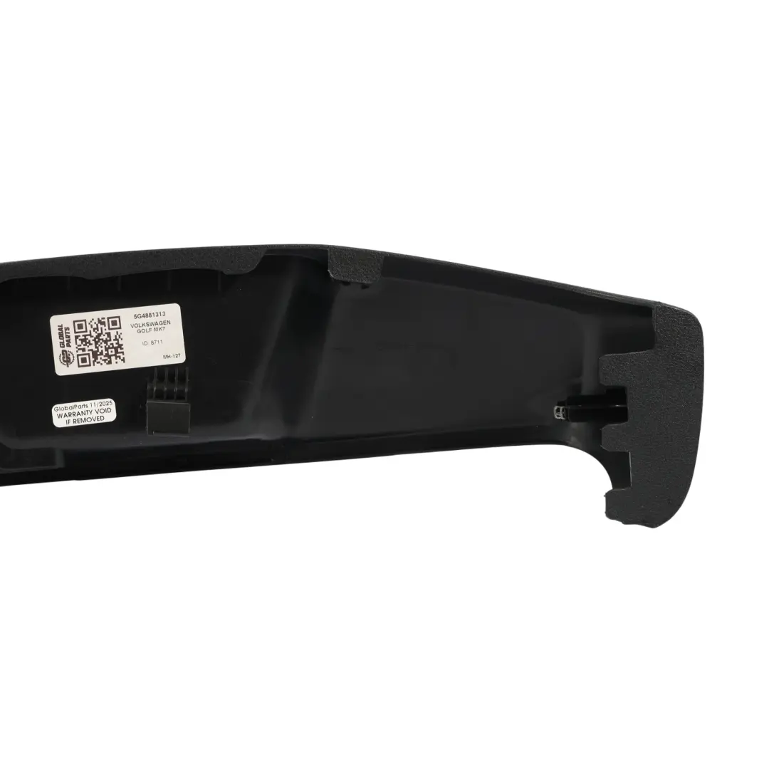 Front Seat Frame Cover Trim Left N/S to VW Volkswagen Golf Mk7 with Part number 5G4881313 VW Volkswagen Golf Mk7 Front Seat Frame Cover Trim Left N/S - SKU 5G4881313 - Part number 5G4881313