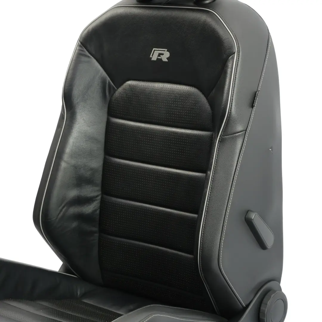 R-Line 5D Vordersitz Leder Beheizt Schwarz Grau Links für Volkswagen Golf Mk7 VII mit Teilenummer 5G4881805KC Volkswagen Golf Mk7 VII R-Line 5D Vordersitz Leder Beheizt Schwarz Grau Links - SKU 5G4881805KC - Teilenummer 5G4881805KC