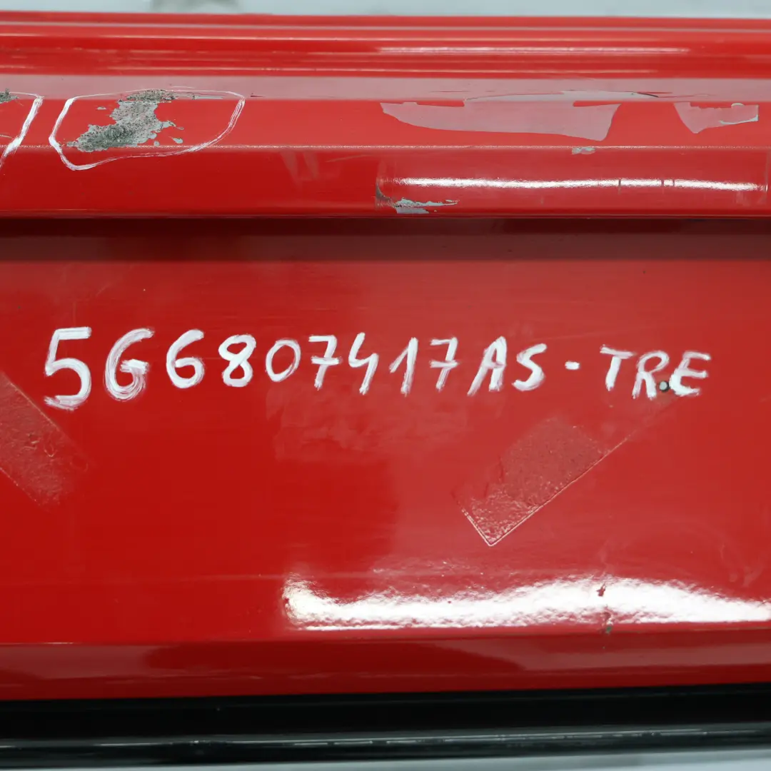 Bumper Rear R-Line Trim Panel Tornado Red - LY3D to Volkswagen VW Golf Mk7 with Part number 5G6807417AS Volkswagen VW Golf Mk7 Bumper Rear R-Line Trim Panel Tornado Red - LY3D - SKU 5G6807417AS-TRE - Part number 5G6807417AS