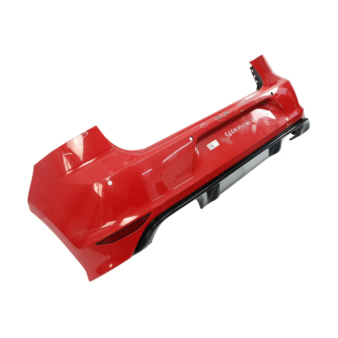 Bumper Rear R-Line Trim Panel Tornado Red - LY3D to Volkswagen VW Golf Mk7 with Part number 5G6807417AS Volkswagen VW Golf Mk7 Bumper Rear R-Line Trim Panel Tornado Red - LY3D - SKU 5G6807417AS-TRE - Part number 5G6807417AS