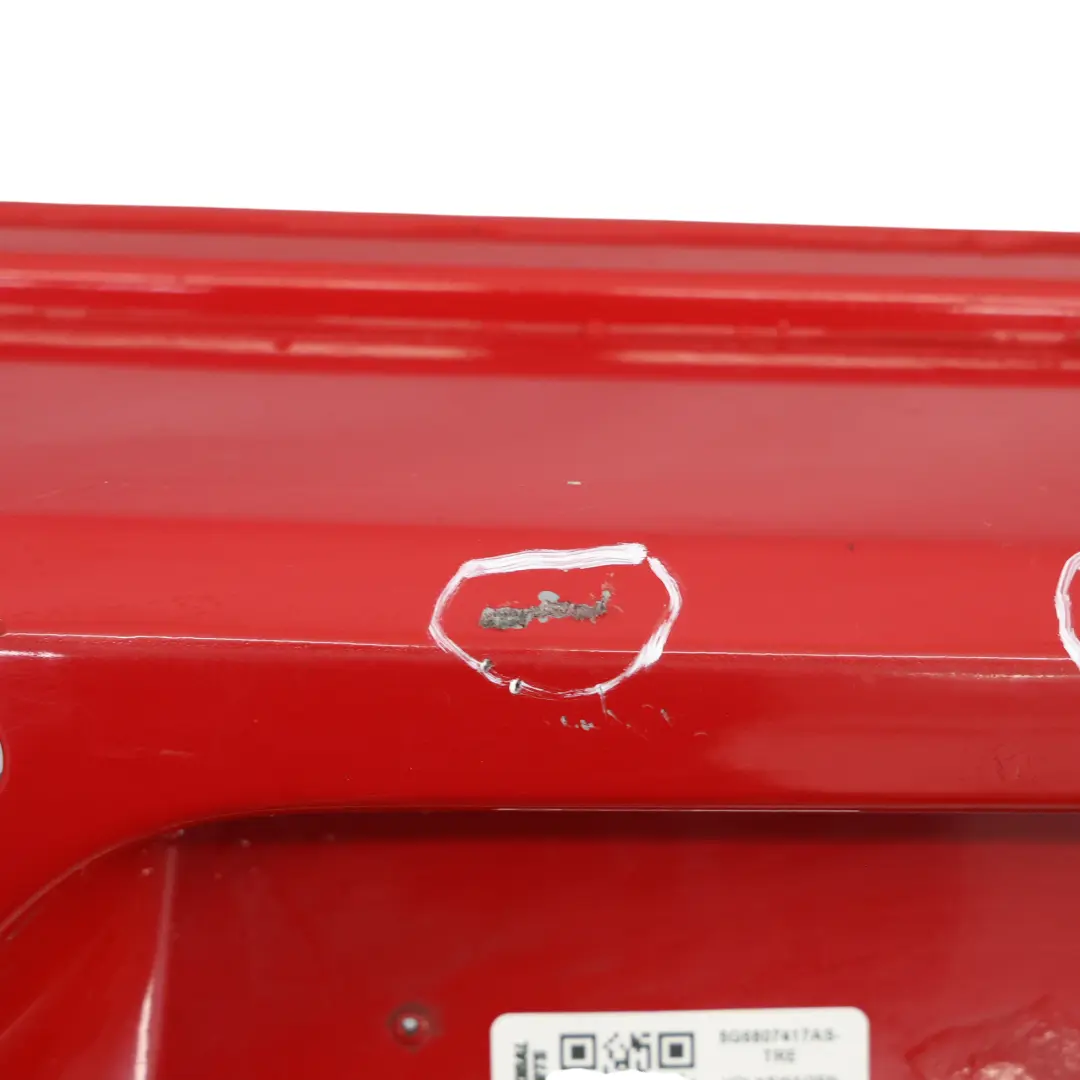 Bumper Rear R-Line Trim Panel Tornado Red - LY3D to Volkswagen VW Golf Mk7 with Part number 5G6807417AS Volkswagen VW Golf Mk7 Bumper Rear R-Line Trim Panel Tornado Red - LY3D - SKU 5G6807417AS-TRE - Part number 5G6807417AS