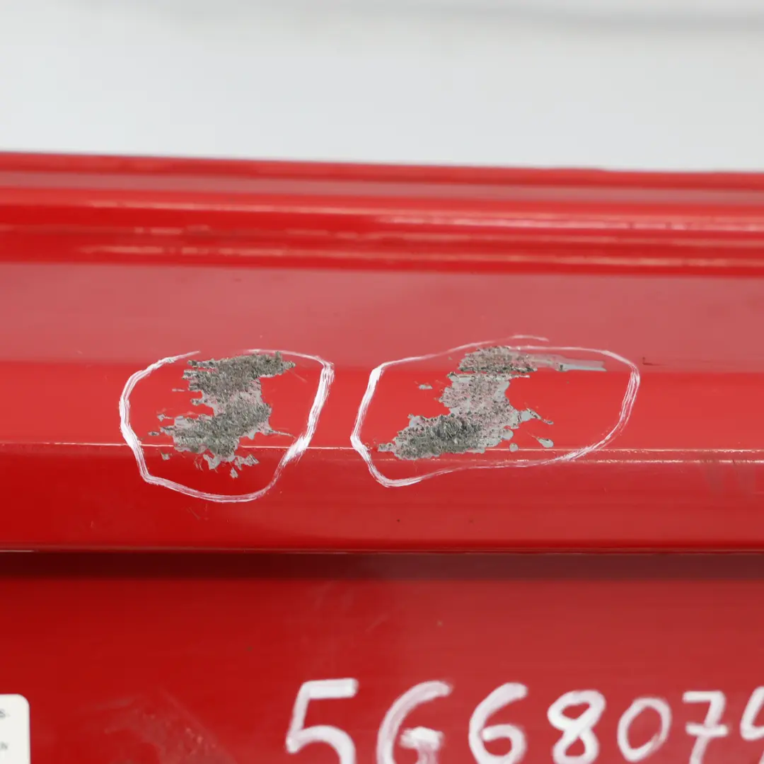 Bumper Rear R-Line Trim Panel Tornado Red - LY3D to Volkswagen VW Golf Mk7 with Part number 5G6807417AS Volkswagen VW Golf Mk7 Bumper Rear R-Line Trim Panel Tornado Red - LY3D - SKU 5G6807417AS-TRE - Part number 5G6807417AS